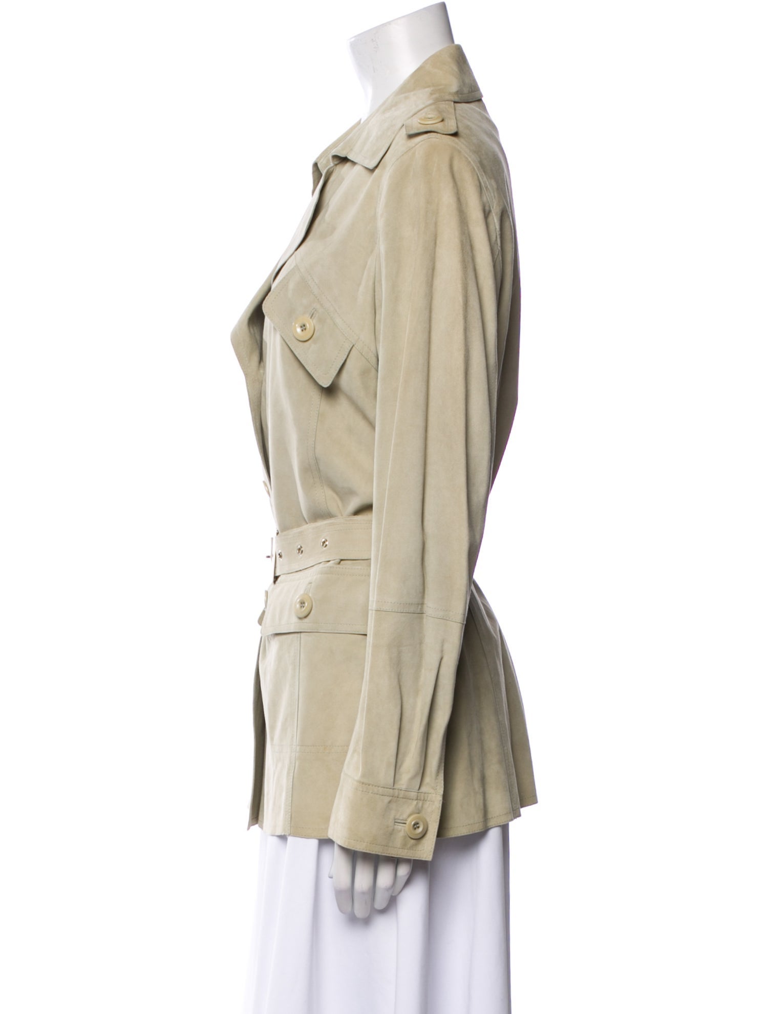 St. John Suede Utility Jacket