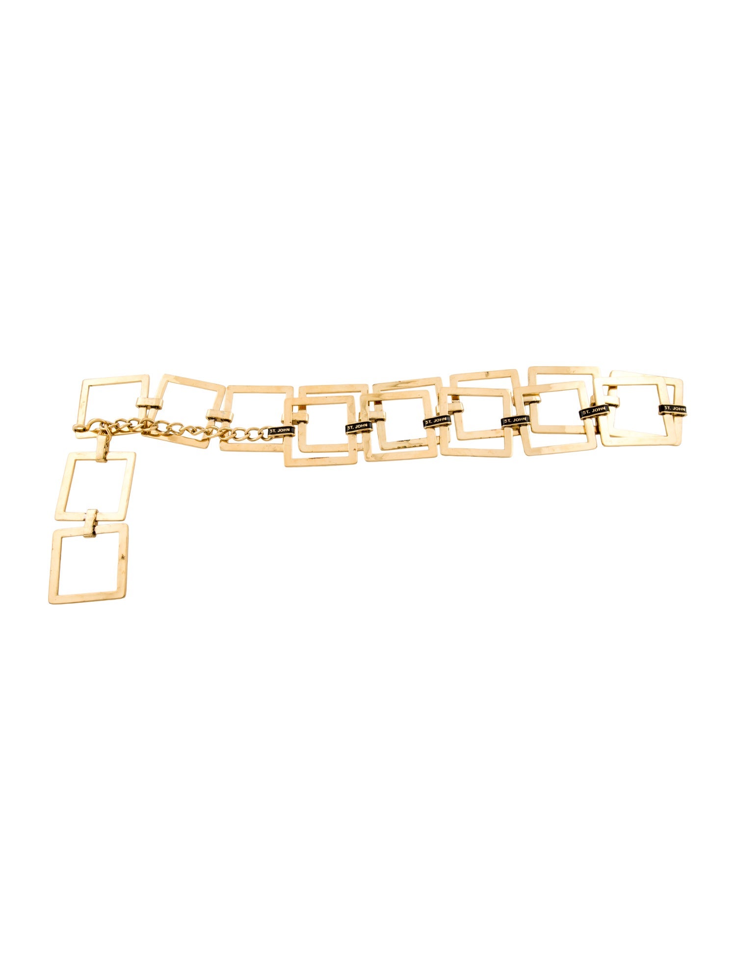 St. John Wide Metal Waist Belt