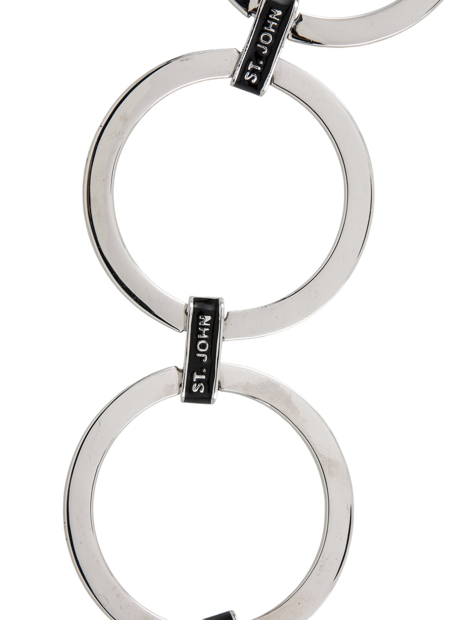 St. John Wide Metal Waist Belt