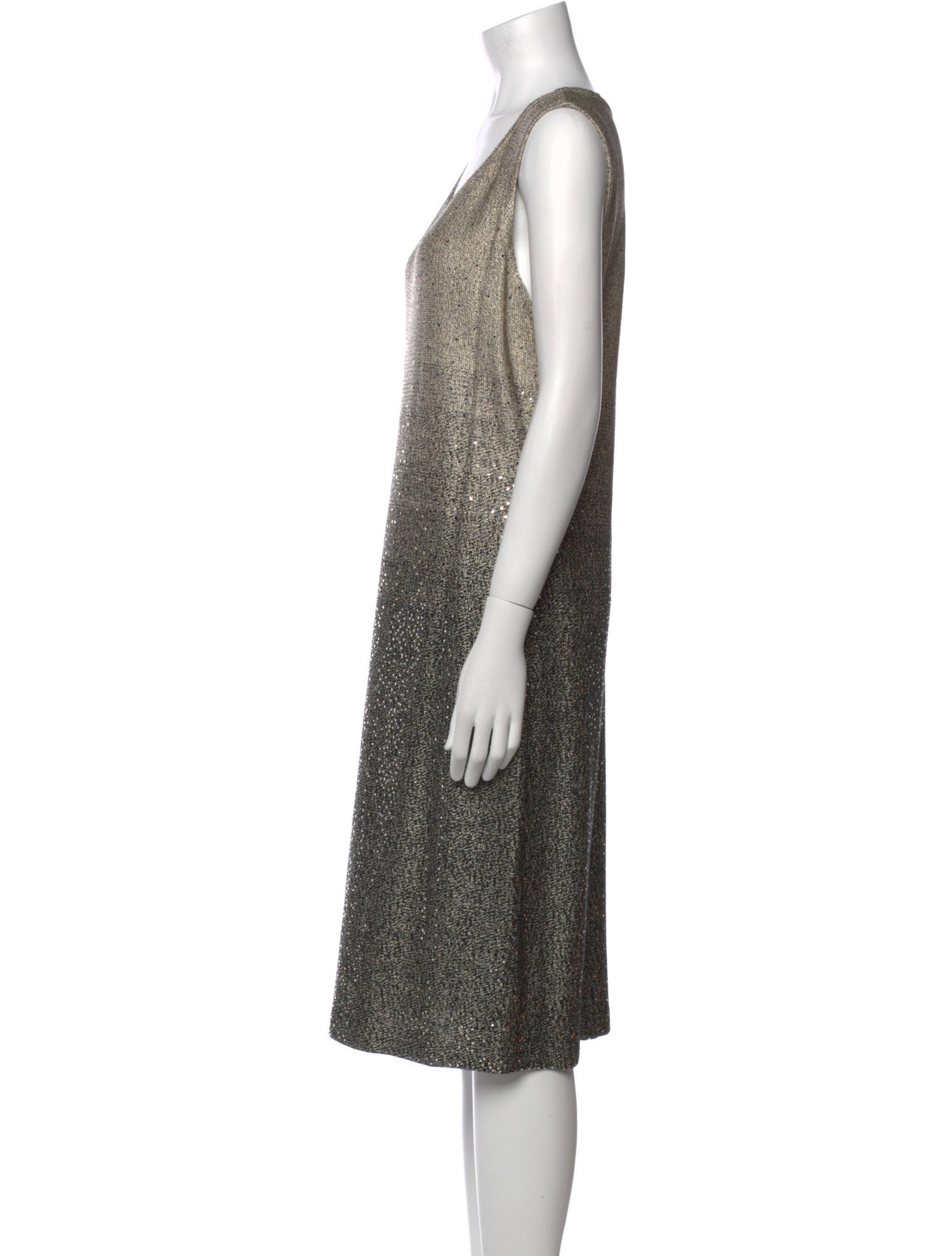 St. John Scoop Neck Midi Length Dress w/ Tags