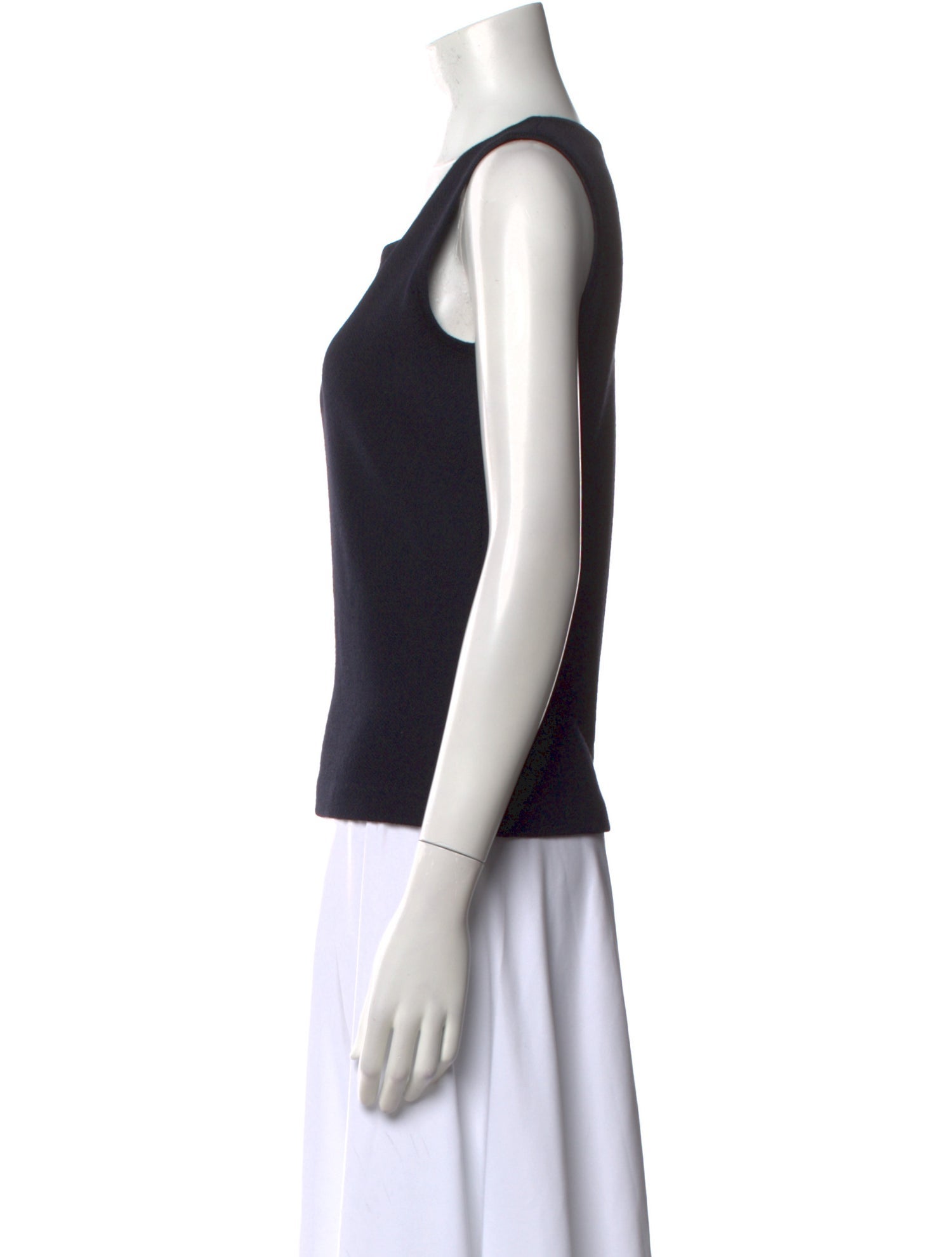 St. John Wool Scoop Neck Top