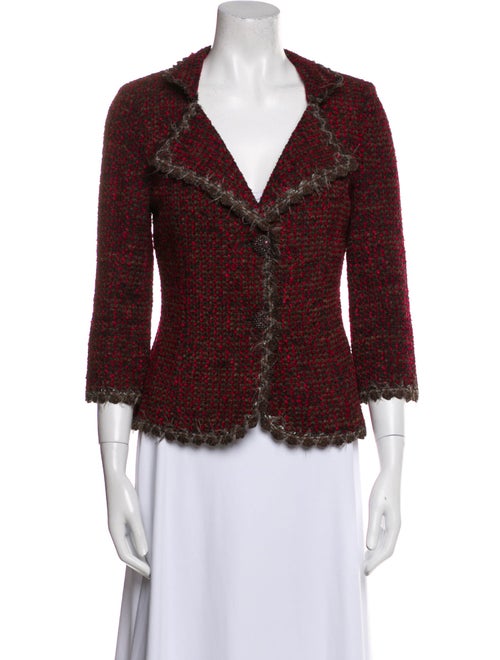 St. John Tweed Pattern Blazer