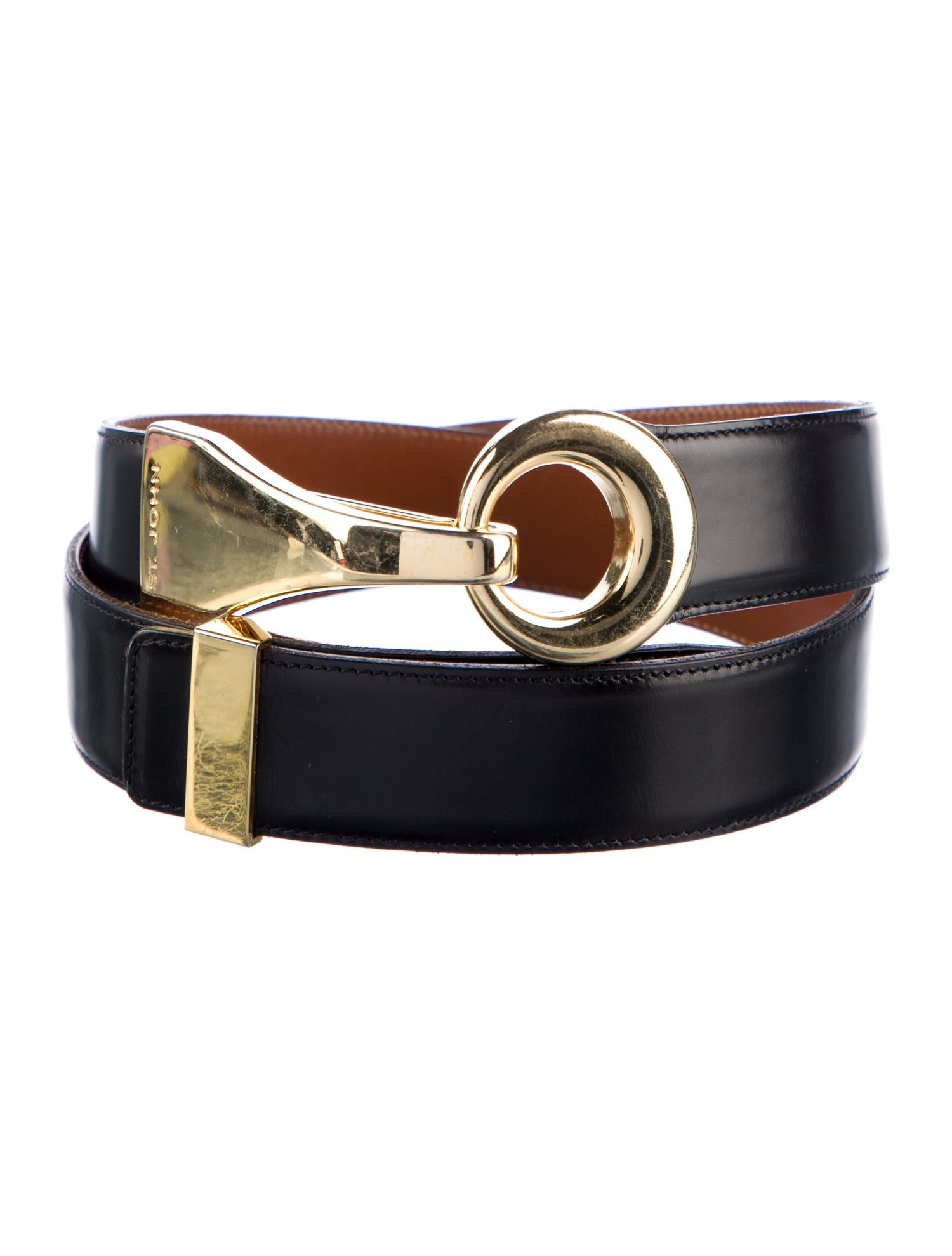 St. John Leather Waist Belt