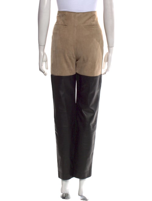 St. John Leather Straight Leg Pants