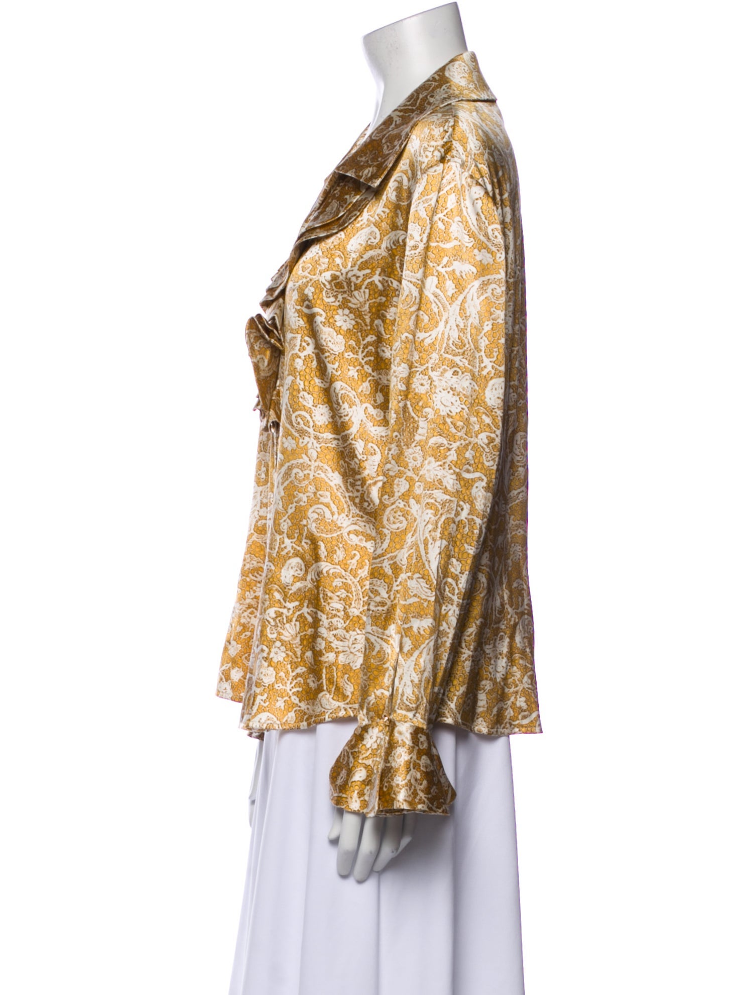 St. John Silk Printed Blouse w/ Tags