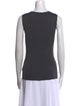 St. John Scoop Neck Sleeveless Top