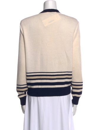 St. John Collection Colorblock Pattern V-Neck Button-Up Top