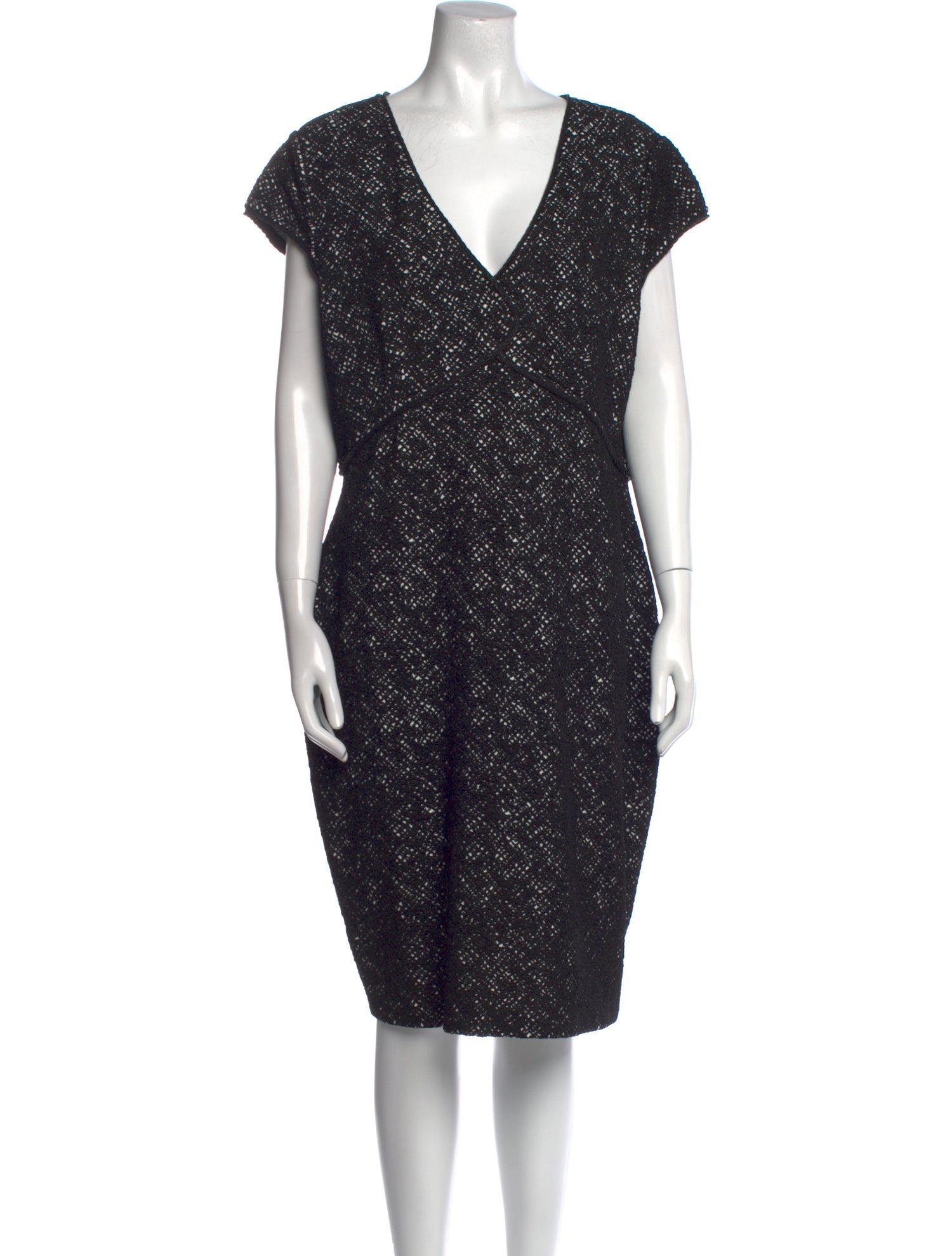 St. John Printed Knee-Length Dress