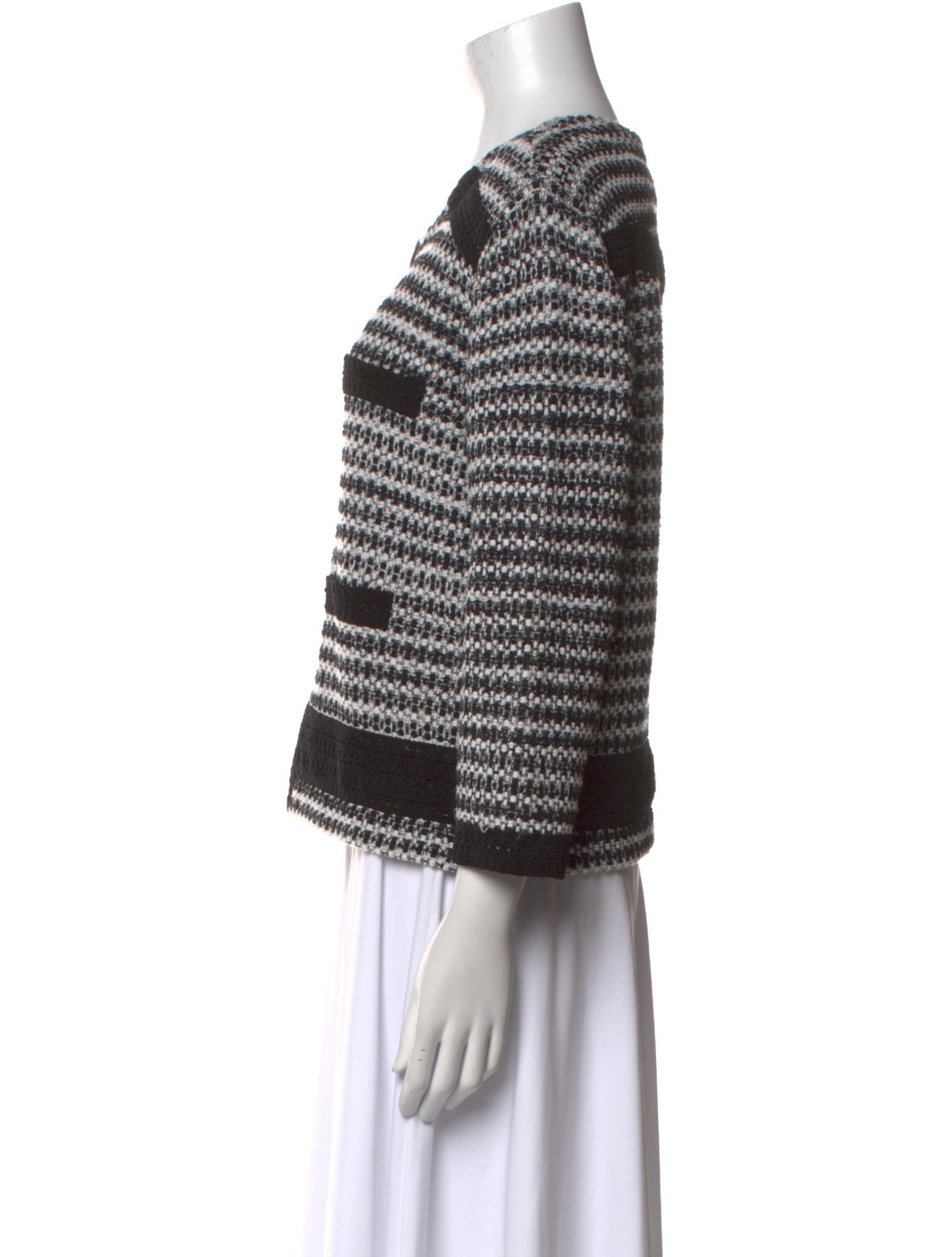 St. John Printed Scoop Neck Sweater w/ Tags