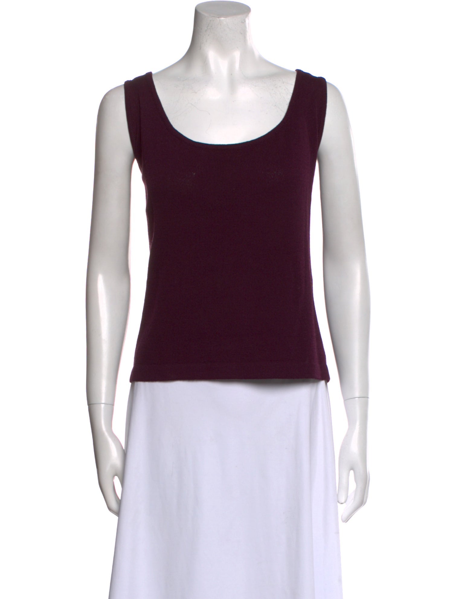 St. John Wool Scoop Neck Top
