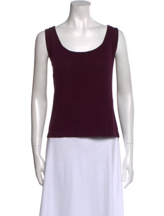 St. John Wool Scoop Neck Top