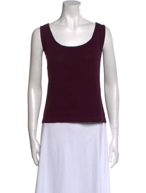 St. John Wool Scoop Neck Top