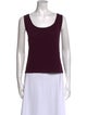 St. John Wool Scoop Neck Top