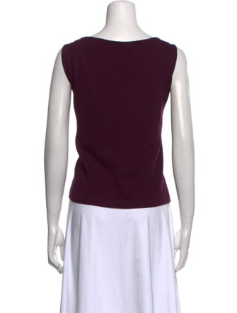 St. John Wool Scoop Neck Top