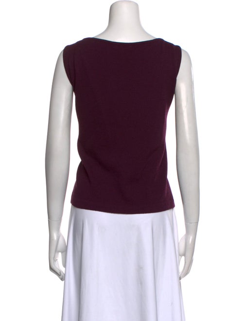 St. John Wool Scoop Neck Top