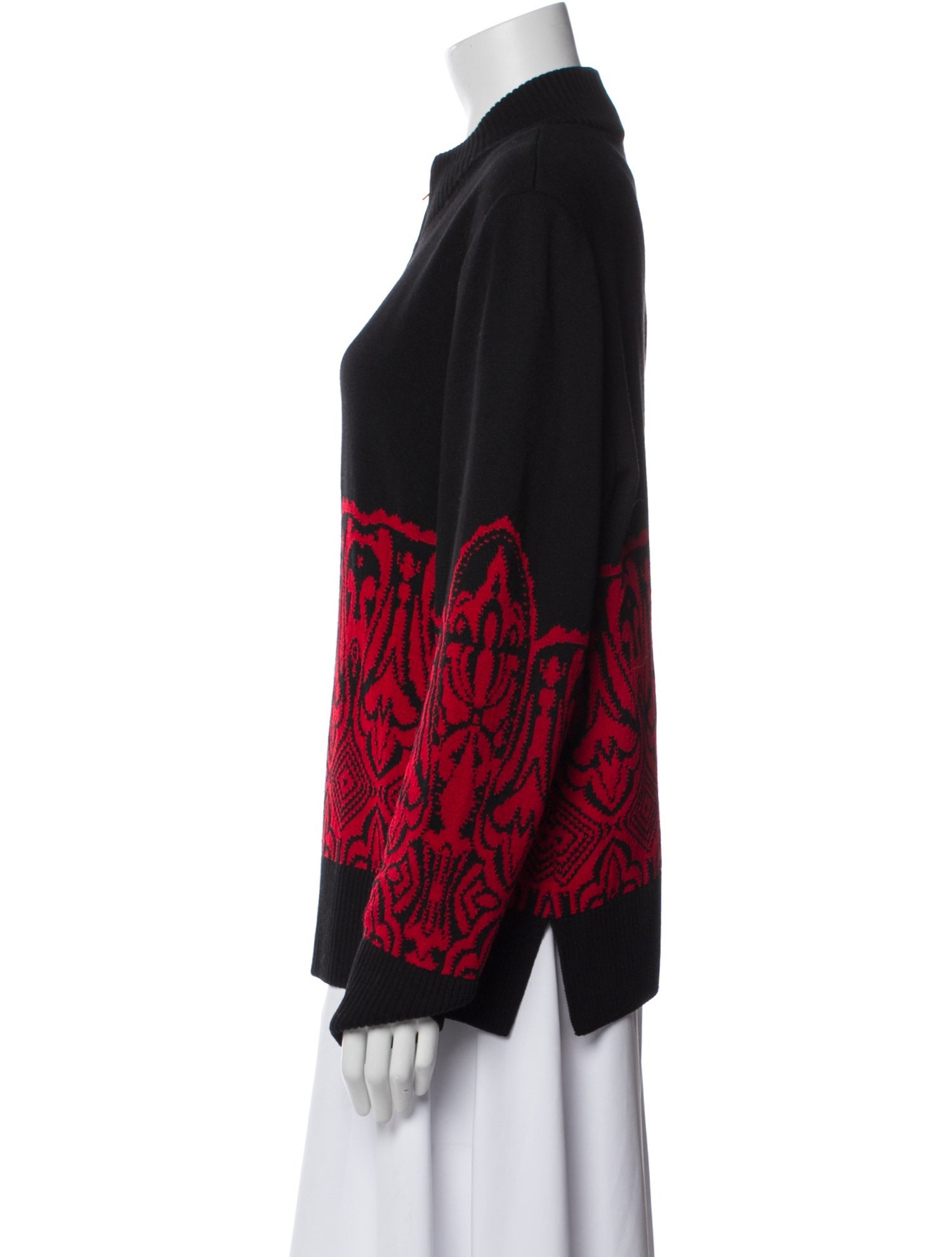 St. John Wool Printed Bomber Jacket