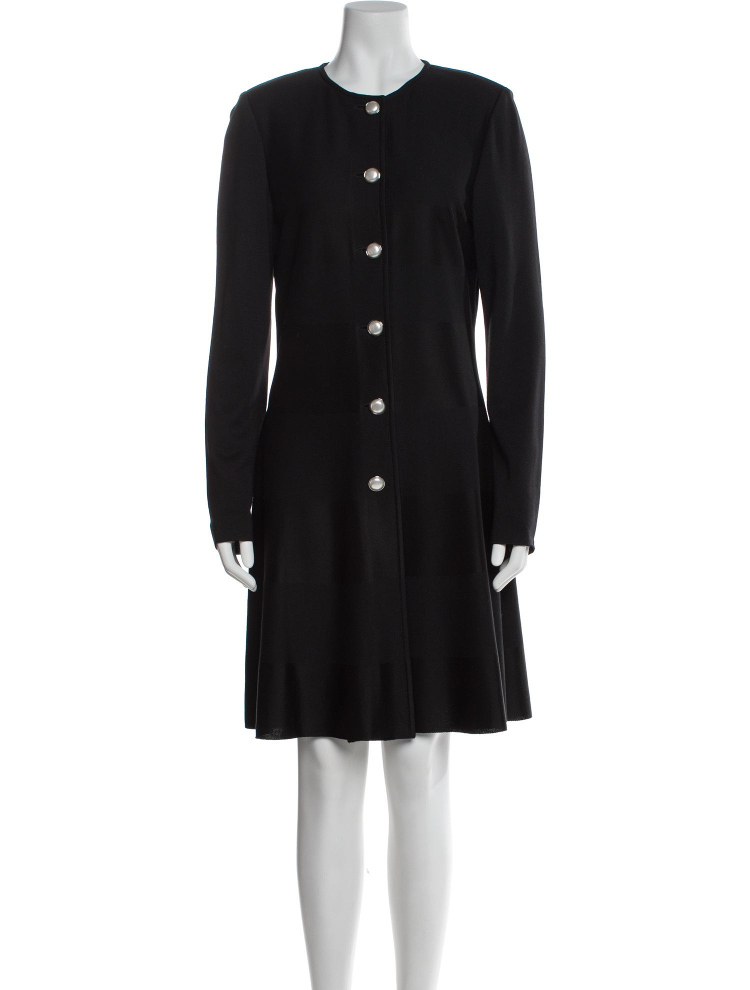 St. John Crew Neck Knee-Length Dress