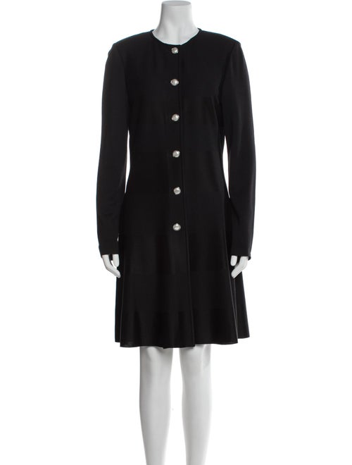 St. John Crew Neck Knee-Length Dress