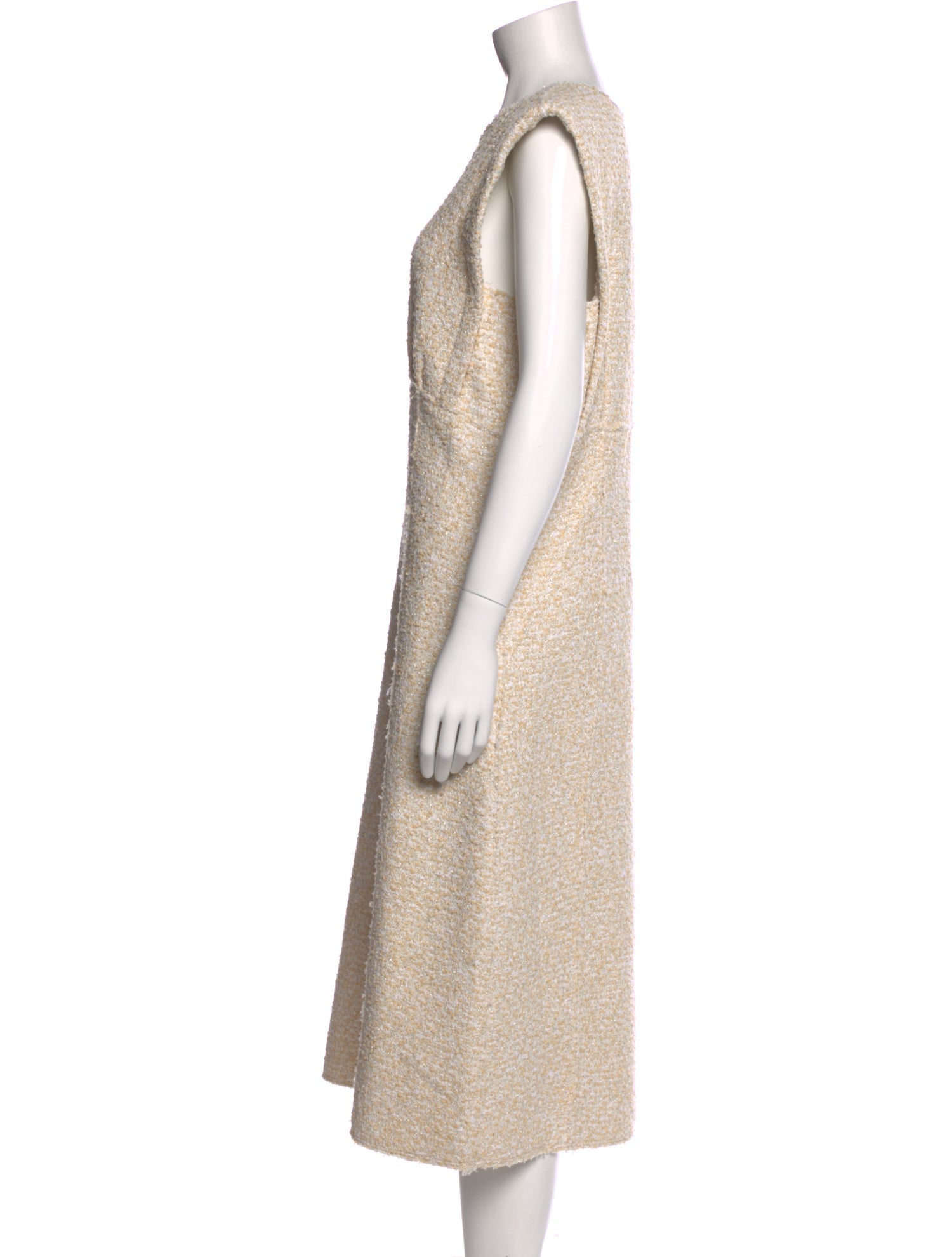 St. John Crew Neck Midi Length Dress w/ Tags