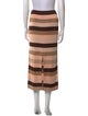 St. John Striped Midi Length Skirt