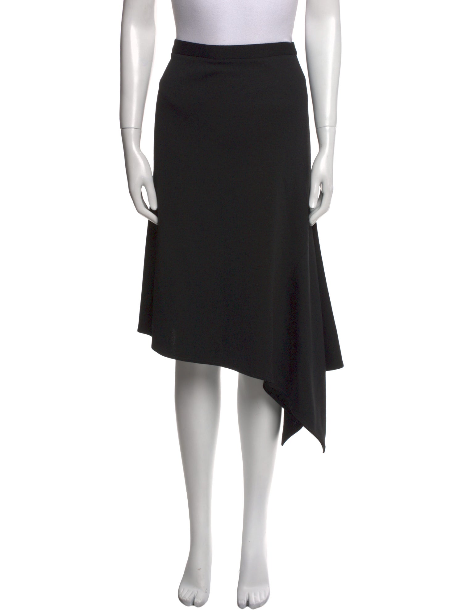 St. John Ruffle Embellishment Midi Length Skirt