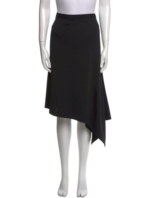 St. John Ruffle Embellishment Midi Length Skirt