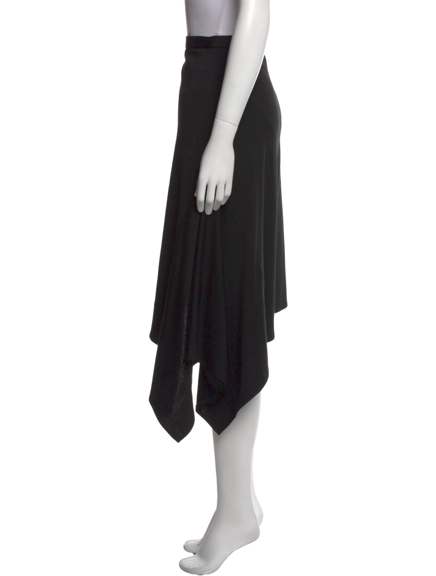 St. John Ruffle Embellishment Midi Length Skirt