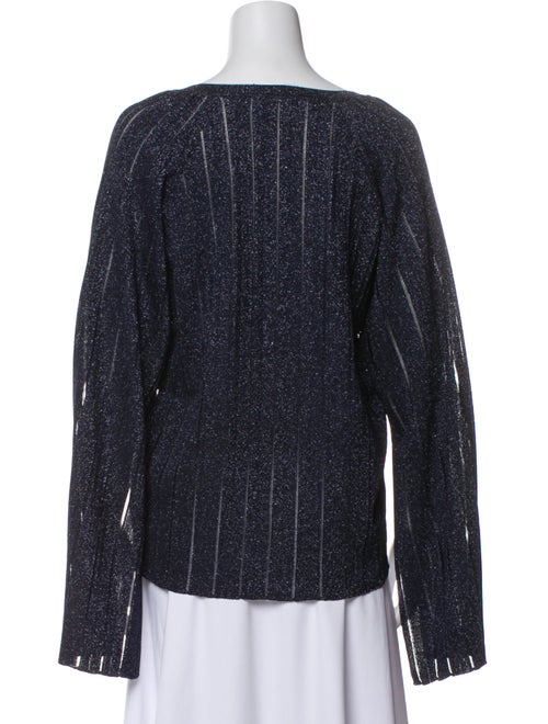 St. John Printed V-Neck Blouse