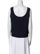 St. John Scoop Neck Sleeveless Top
