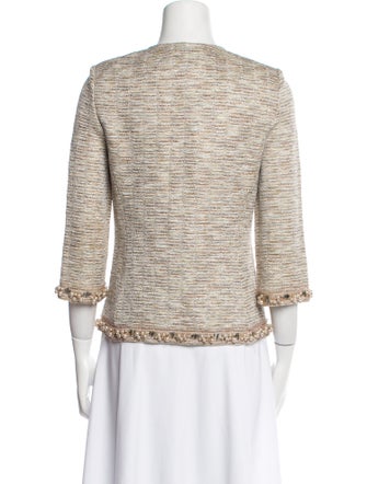 St. John Tweed Pattern Evening Jacket