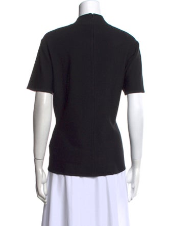 St. John Mock Neck Short Sleeve T-Shirt