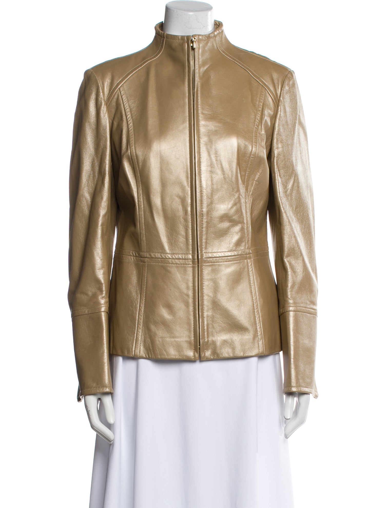 St. John Lamb Leather Biker Jacket
