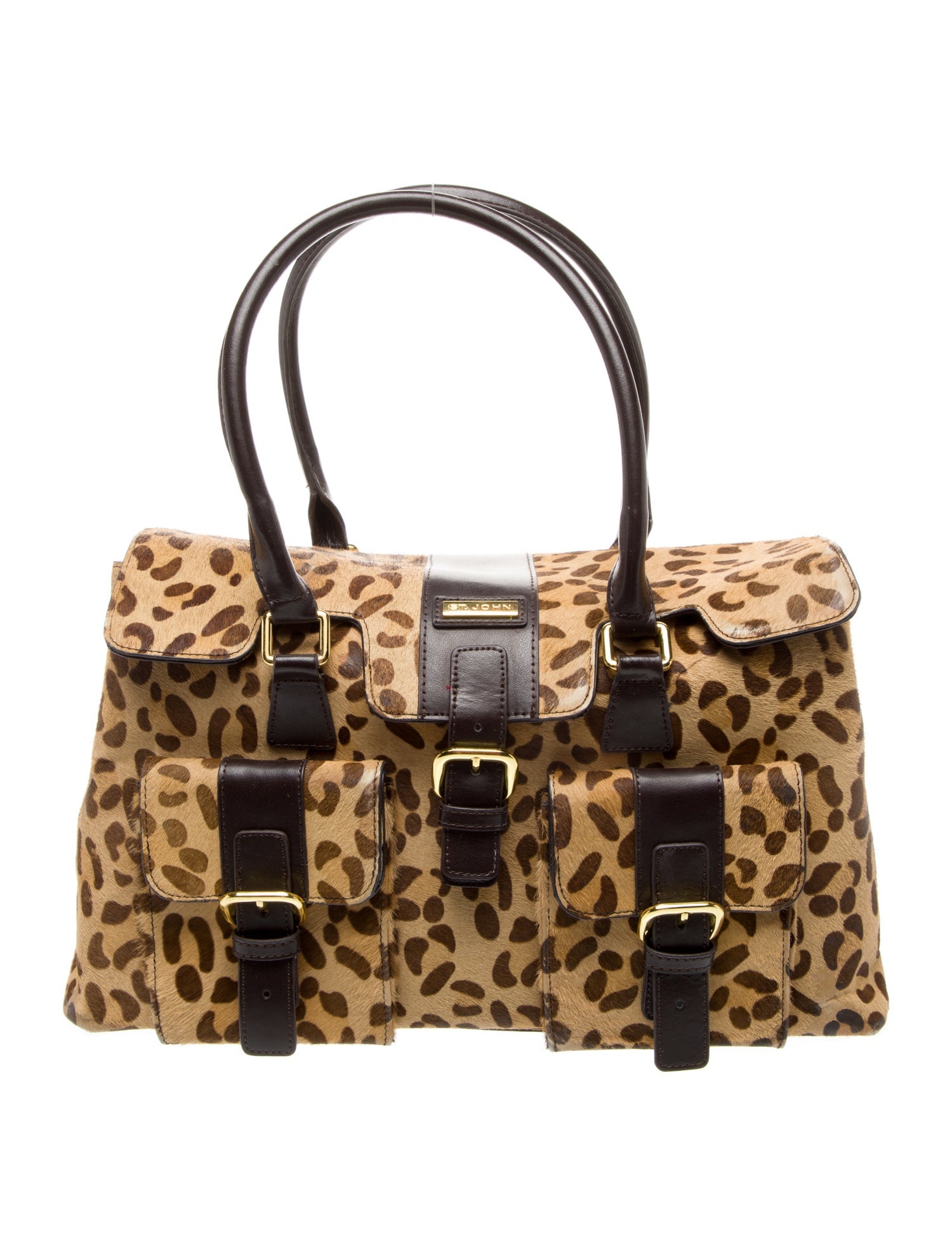 St. John Ponyhair Top Handle Bag