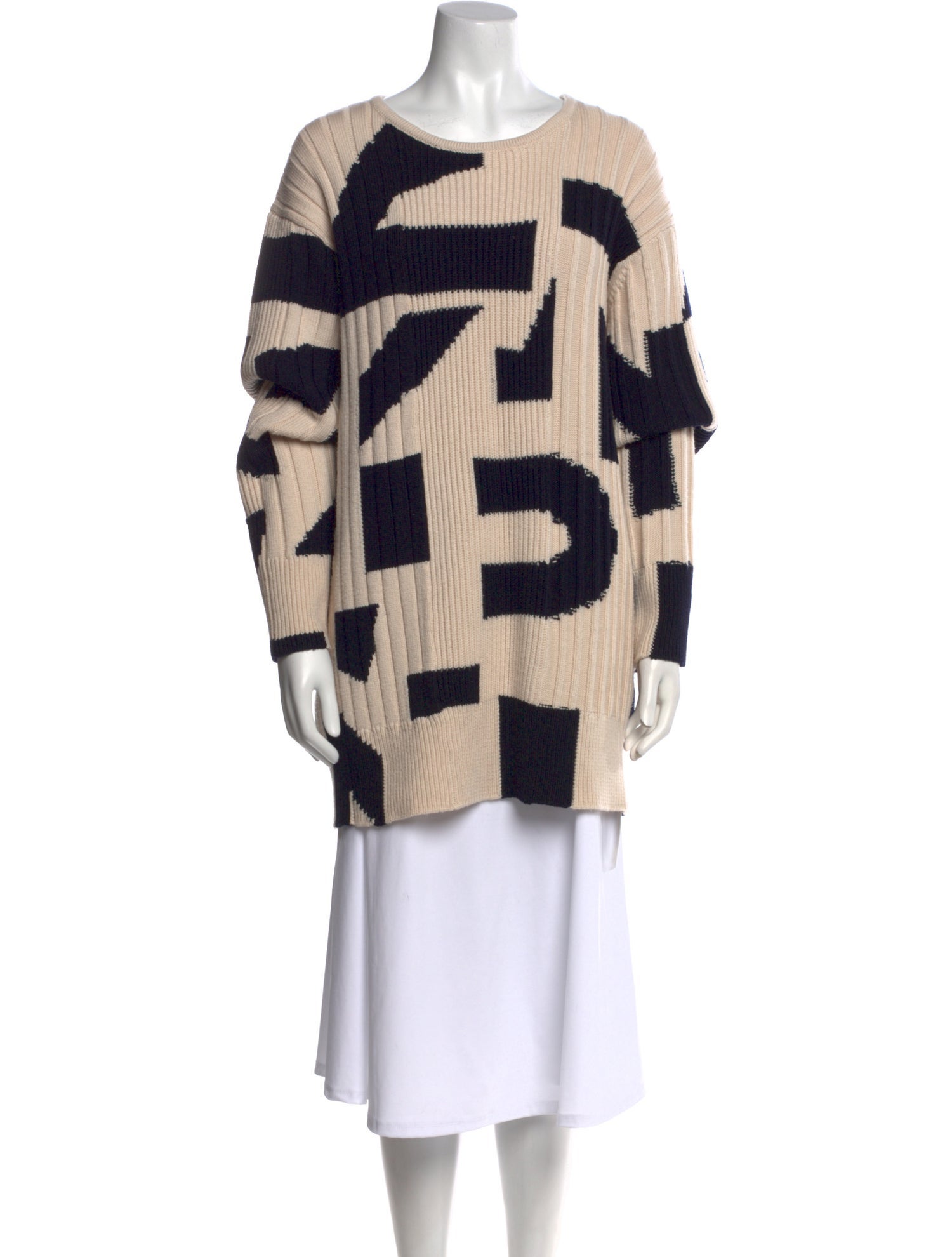 St. John Wool Printed Sweater