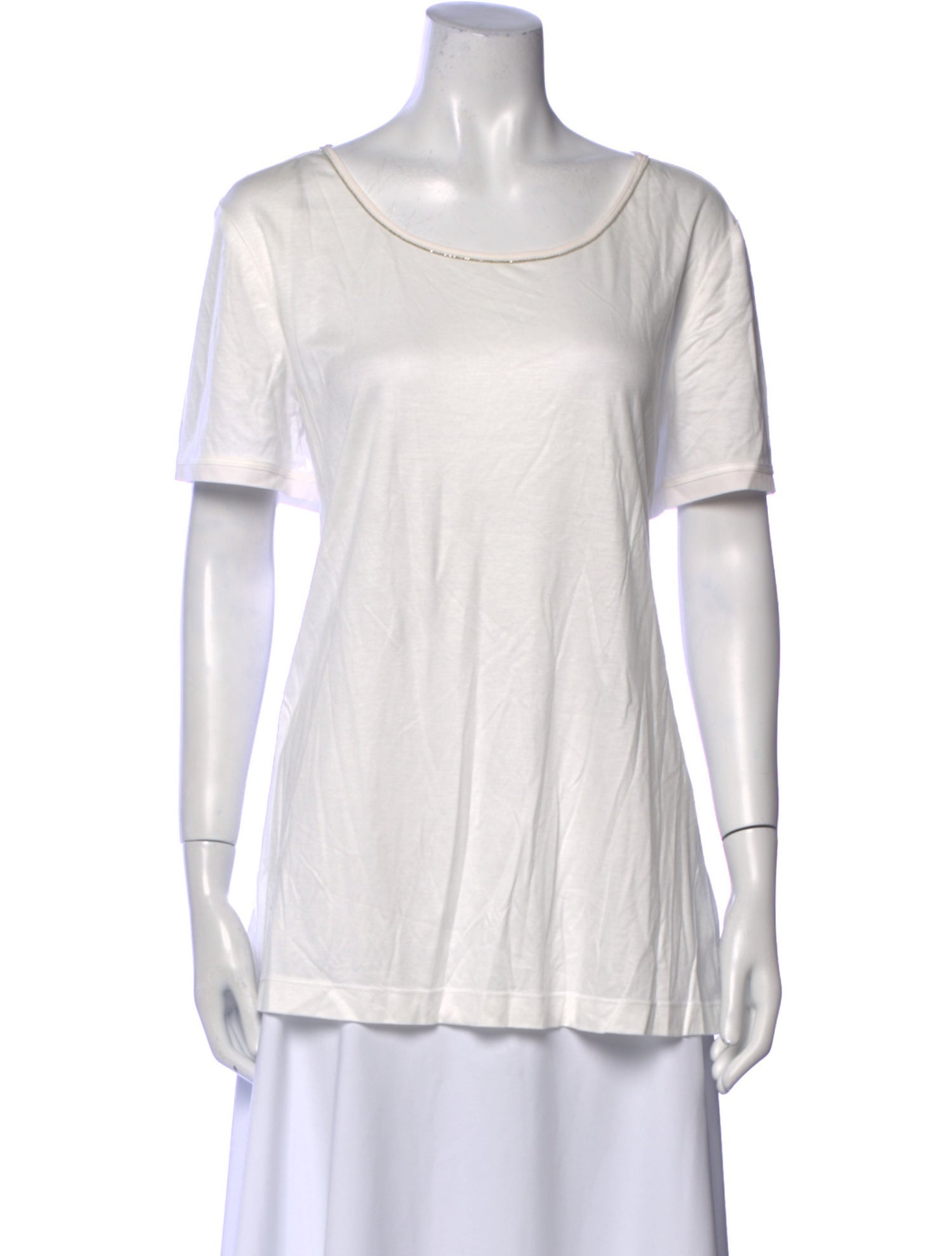 St. John Scoop Neck Short Sleeve T-Shirt