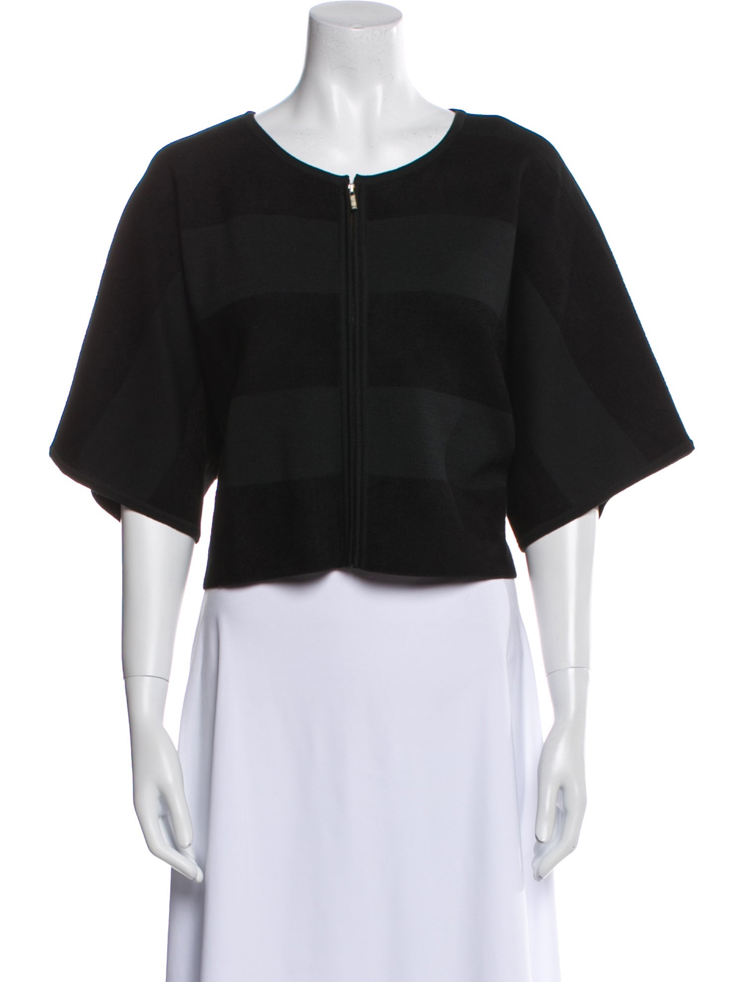 St. John Scoop Neck Short Sleeve Crop Top w/ Tags