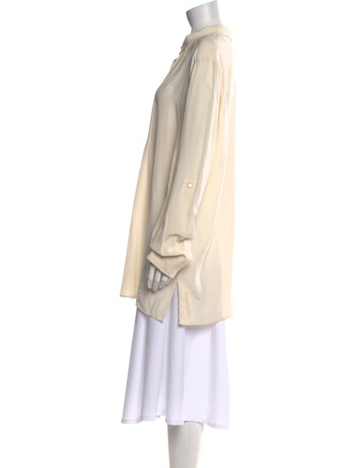 St. John Silk Mock Neck Tunic