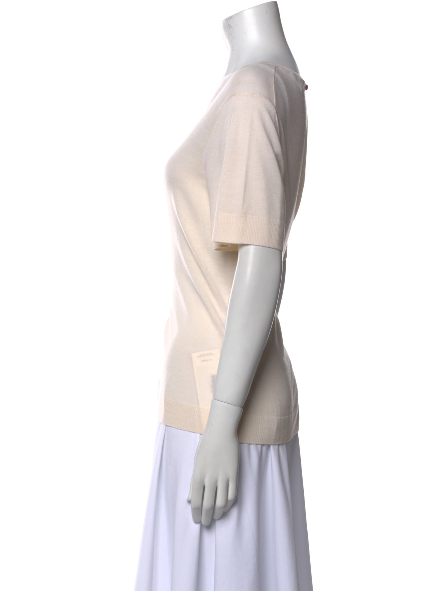 St. John Wool Scoop Neck T-Shirt