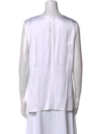 St. John V-Neck Sleeveless Blouse