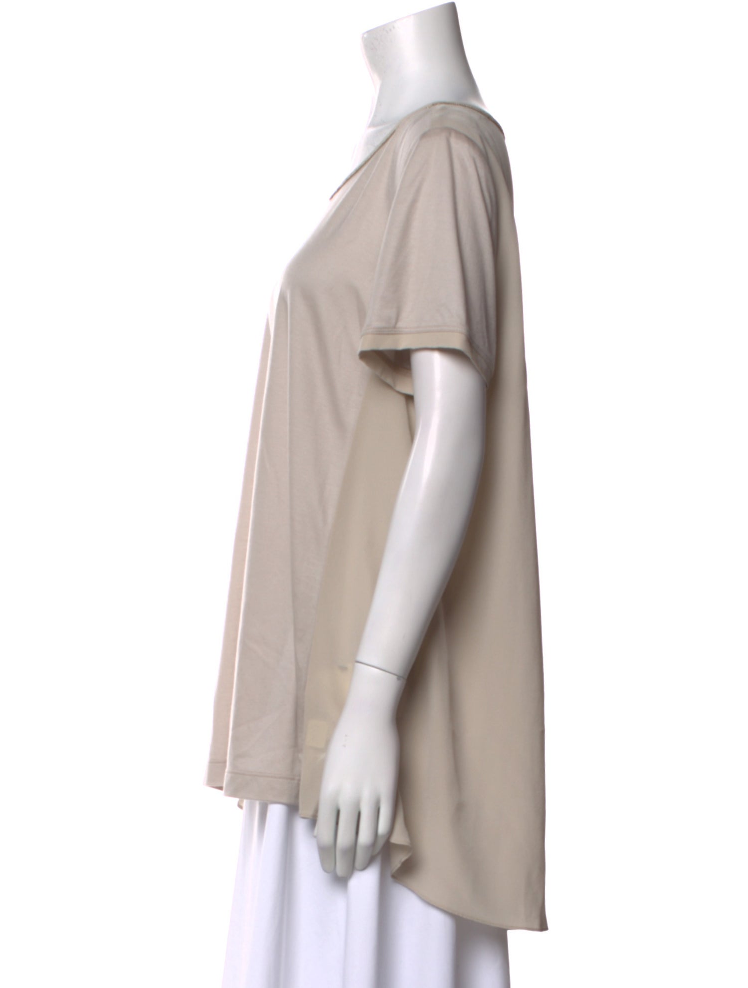 St. John Scoop Neck Short Sleeve T-Shirt