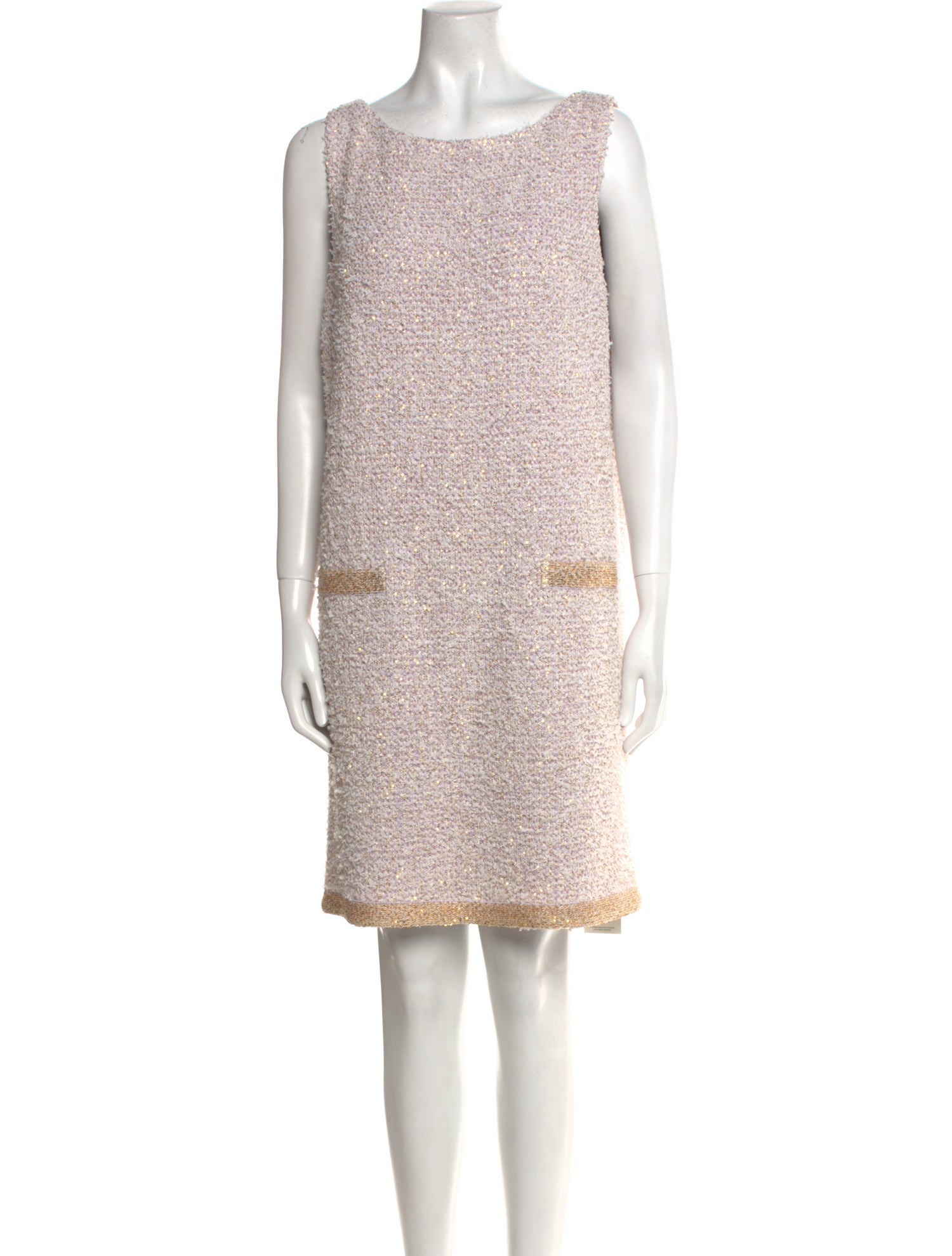 St. John Bateau Neckline Mini Dress