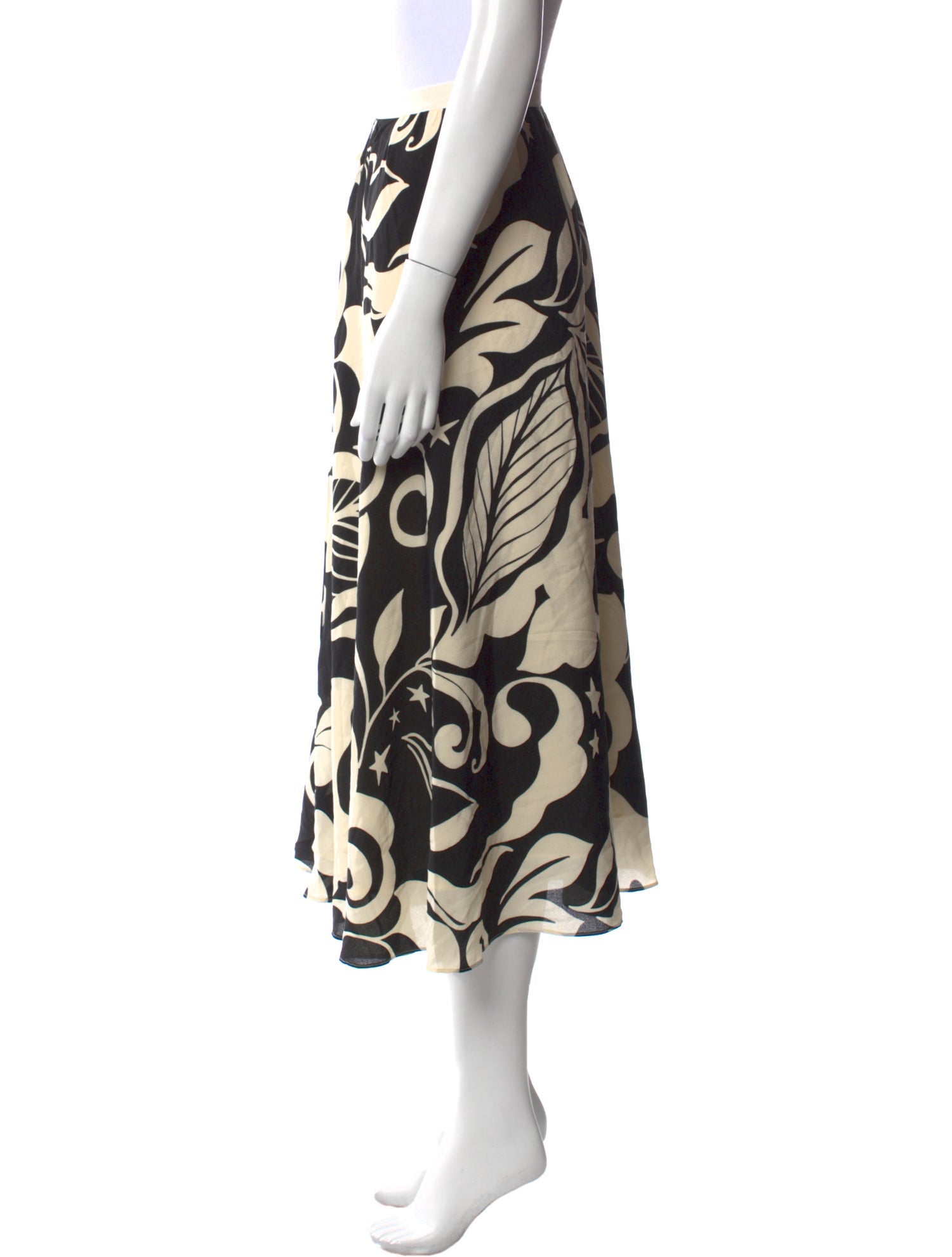 St. John Silk Midi Length Skirt w/ Tags