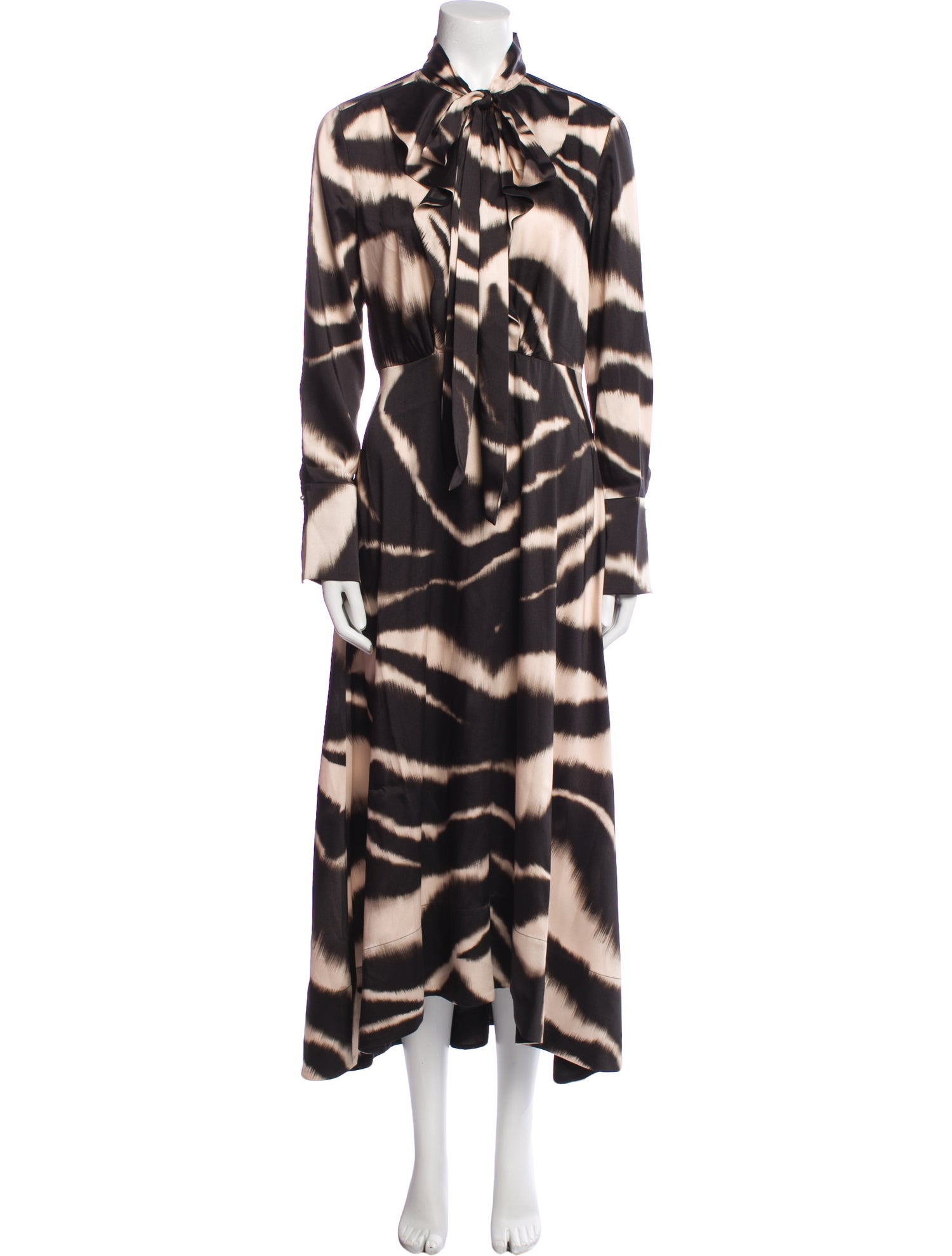 St. John Printed Long Dress