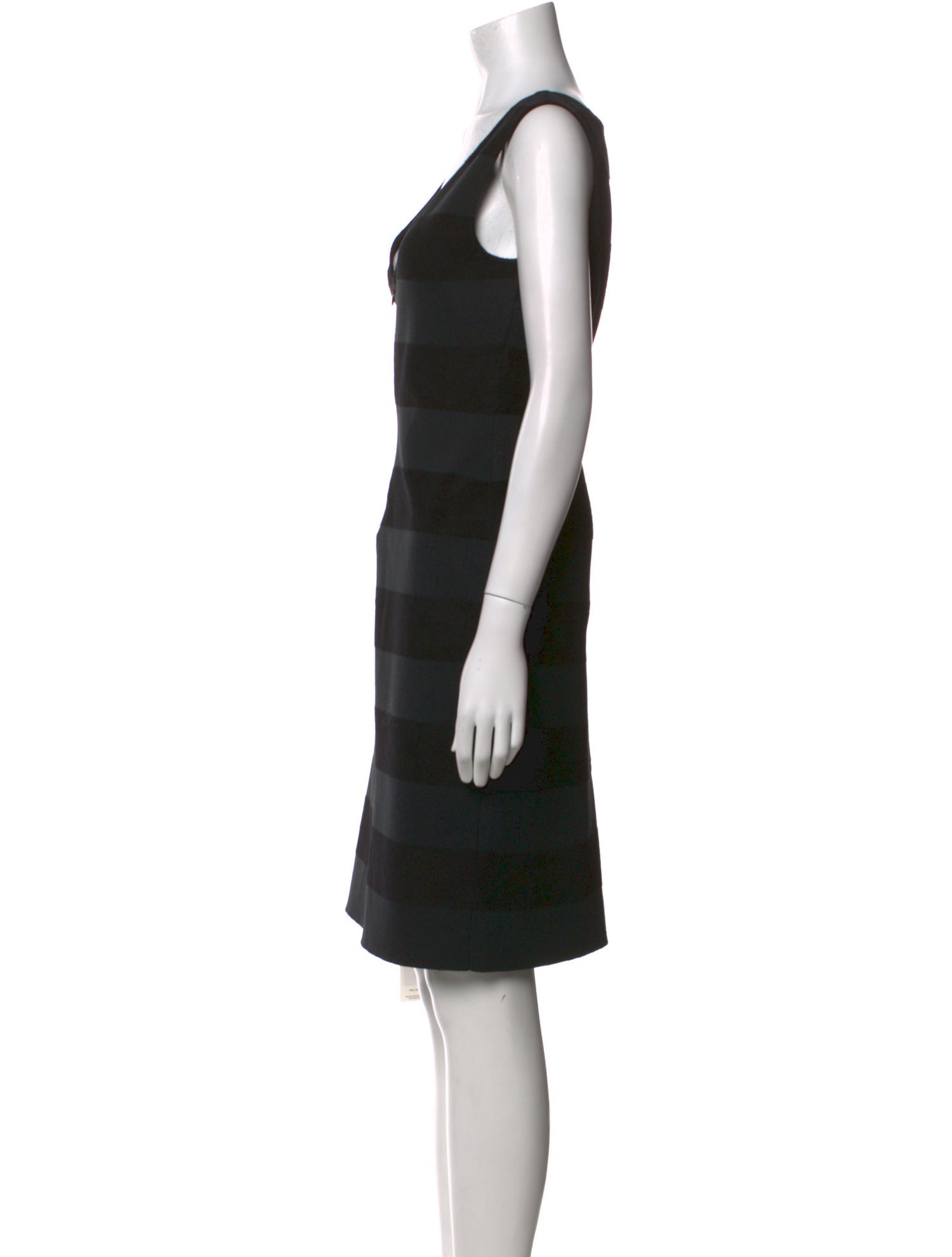 St. John Striped Knee-Length Dress w/ Tags