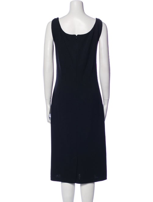 St. John Cowl Neck Knee-Length Dress