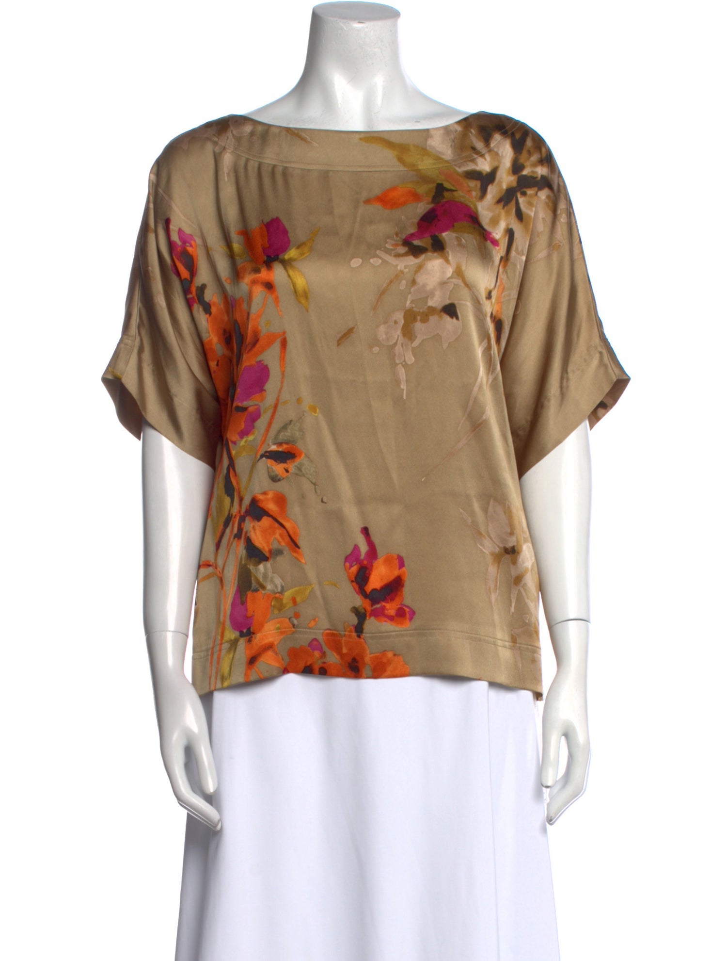 St. John Silk Printed Blouse