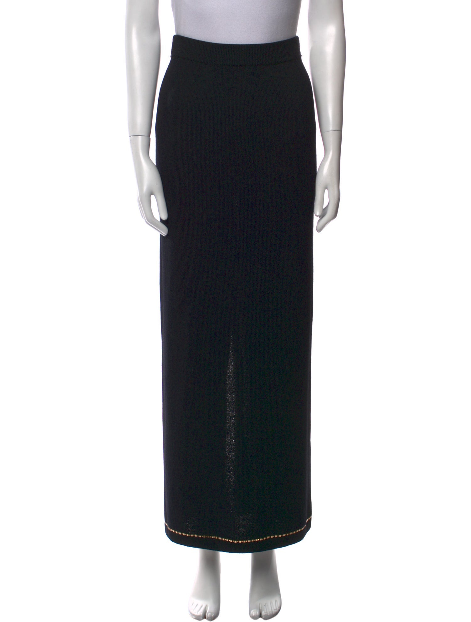 St. John Crystal Embellishments Midi Length Skirt