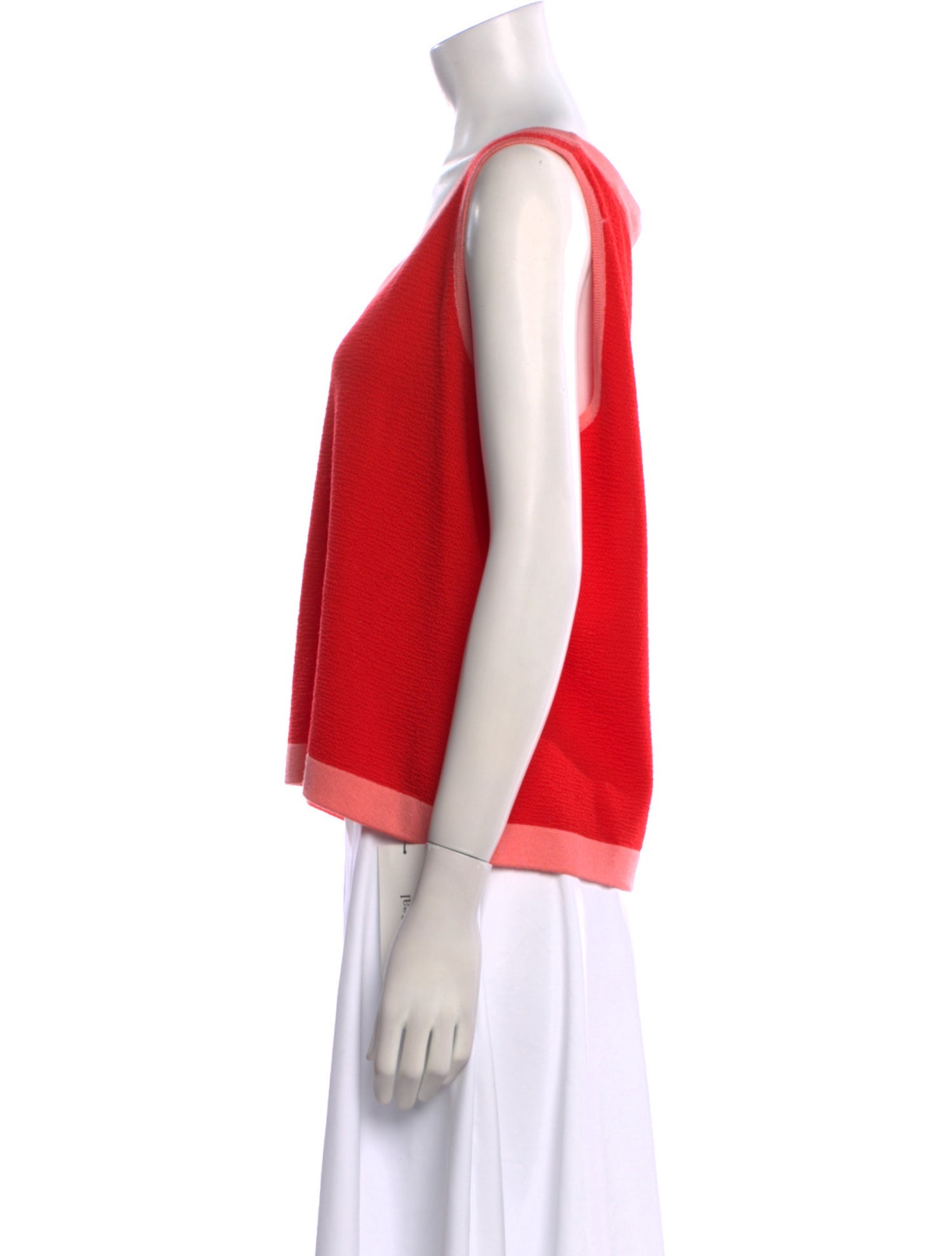 St. John Wool Scoop Neck Top