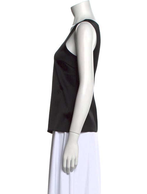 St. John Scoop Neck Sleeveless Top