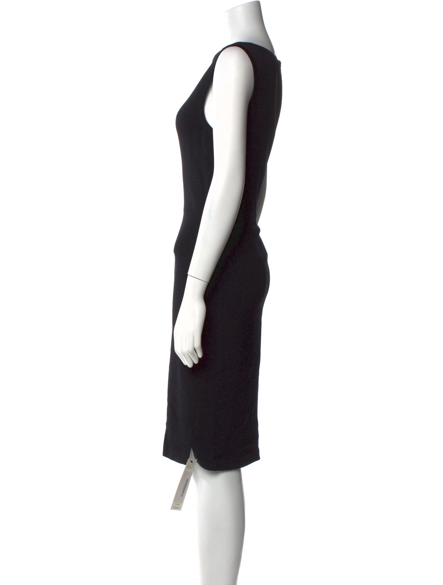 St. John Bateau Neckline Knee-Length Dress
